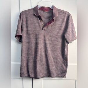 UNTUCKit Men's Short Sleeve Polo Shirt Hannifer 40495 Purple Size Large